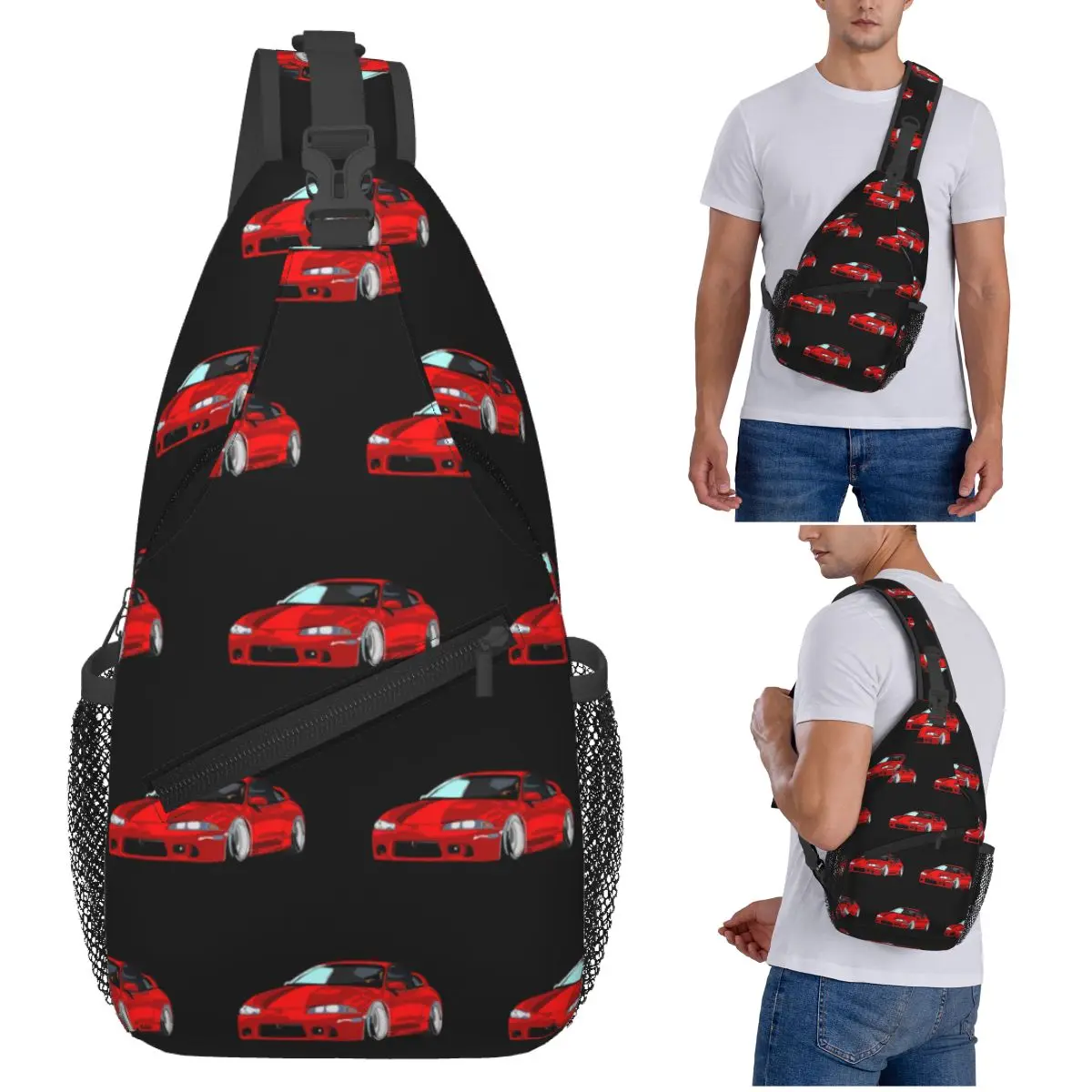 

Eclipse 2G DSM красная нагрудная сумка мужской рюкзак через плечо нагрудная сумка дорожный походный рюкзак сумка на плечо