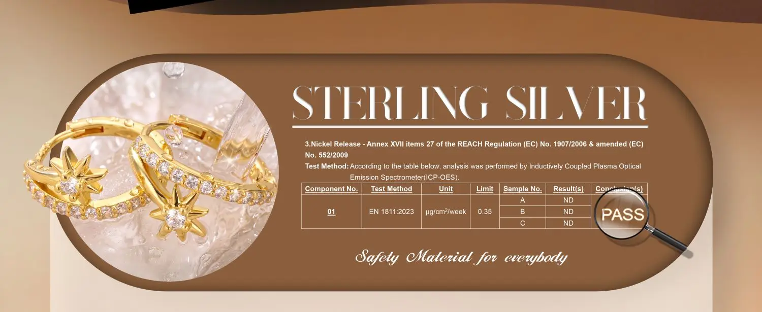 Drperfect 14K vergoldete Silbernadel-Creolen für Damen mit Zirkonia, scharnierbar, hypoallergener Piercing-Ohrschmuck, Geschenk – Detail 3