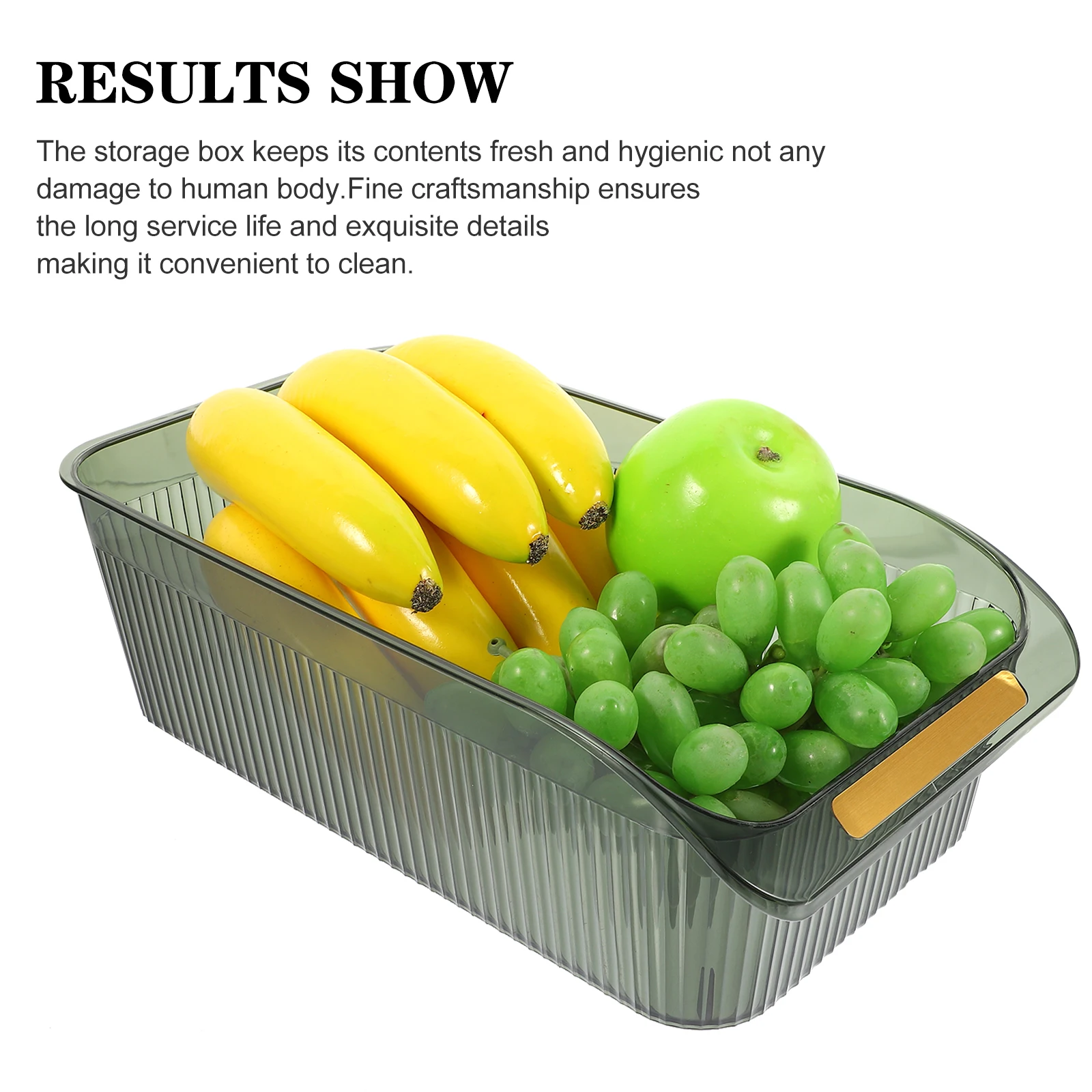 

Refrigerator Organizer Fresh Keeping Storage Box Clear Vegetable Fruit Container Fridge Food Organizer