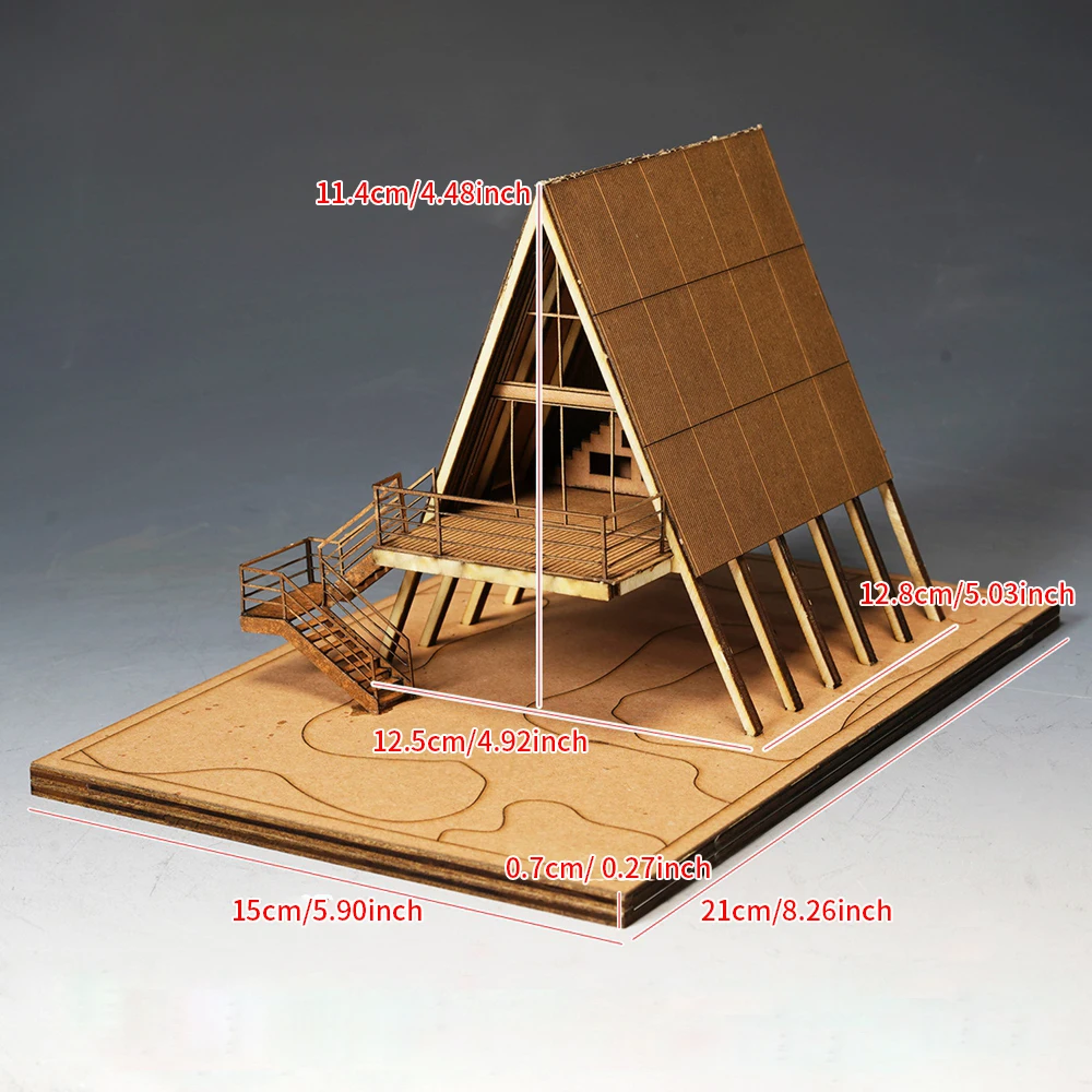 A/B 1:72 Diorama modèle de construction Garage pays Villa modèle de construction scène affichage Kit d'assemblage modèle scène chemin de fer disposition