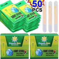 10/50pcsFishing Float Light Stick Fireflies Fluorescent Lightstick Night Float Rod Light Dark Glow Stick Fishing Accessories