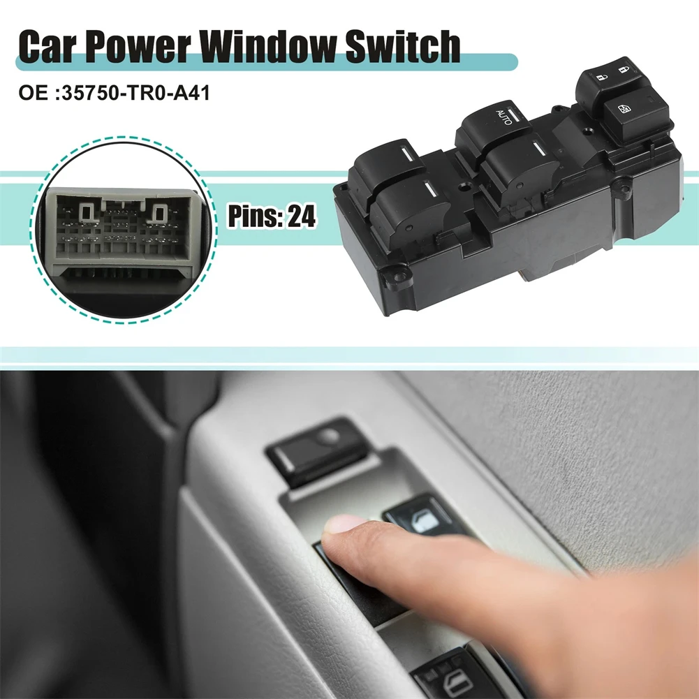 Window Glass Lift Control Switch 35750TR0A41 For Honda Accord 2014-2015 Electric Window Lift Switch Automobiles Interior Parts