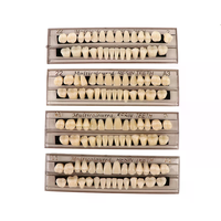 28 Teeth/set Resin Denture Teeth 3d Shade Guide Color Comparator Mirror Dentistry Cold Light Teeth White Bleaching Dental Plate