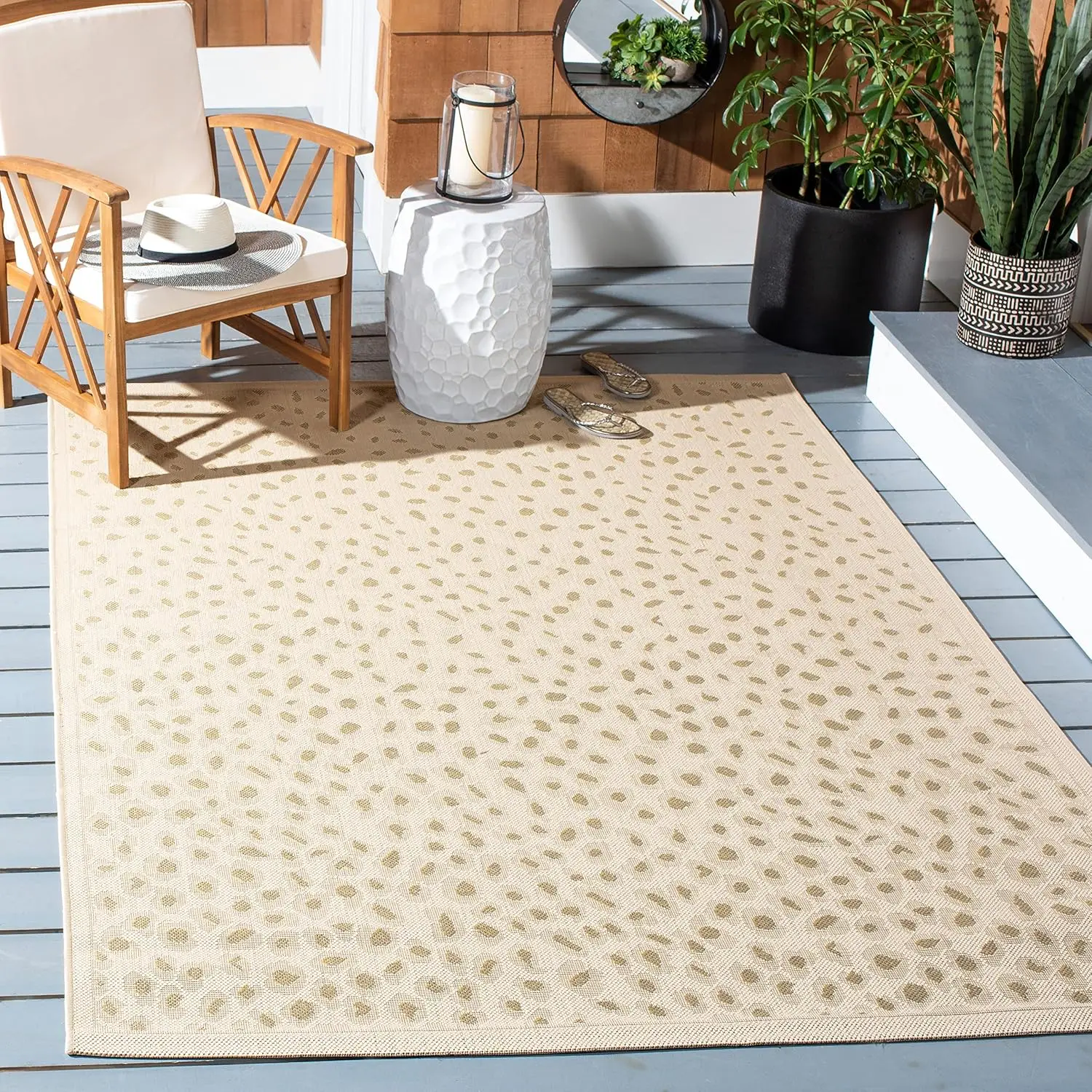 Washable Rug Outdoor Courtyard Collection - 6'7