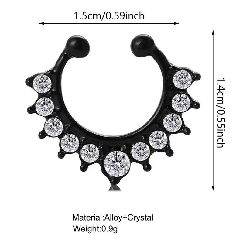 Nieuwe Collectie Legering Neus Hoop Neuspiercings Body Piercing Sieraden Fake Septum Clicker Non Piercing Hanger Clip Op Sieraden