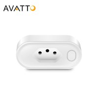 AVATTO Tuya 16/20A Brazil Standard WiFi Smart Plug Smart Life APP Remote Compatible Smart Socket Voice For Google Home Alexa