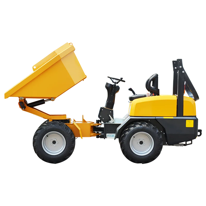 Newly Designed Mini Dump Truck 4-Wheel Drive Small Hydraulic Unloading Dump Truck for Sale