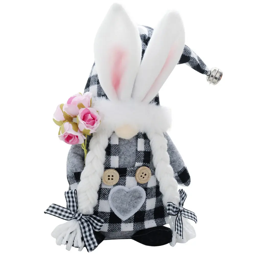 

Пасхальный гном-зайчик: очаровательное компактное украшение для рабочего стола, дома, офиса, книжной полки, дивана, камина, подарок на Весенний фестиваль