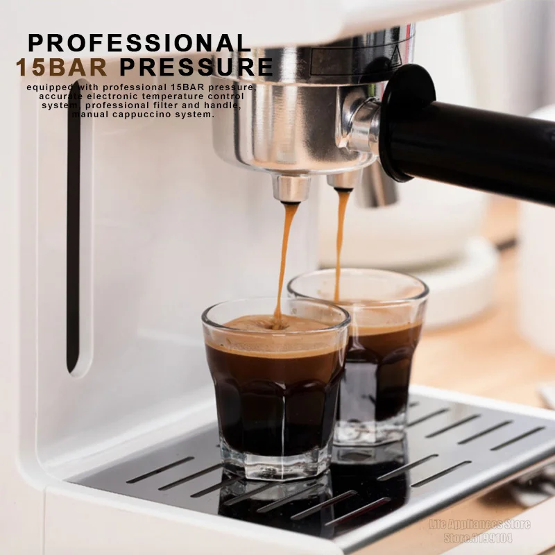 Delonghi Coffee Maker Household Espresso Machine 15BAR American Coffee Milk Foam Semi-automatic Pumping Coffee Machine 220V