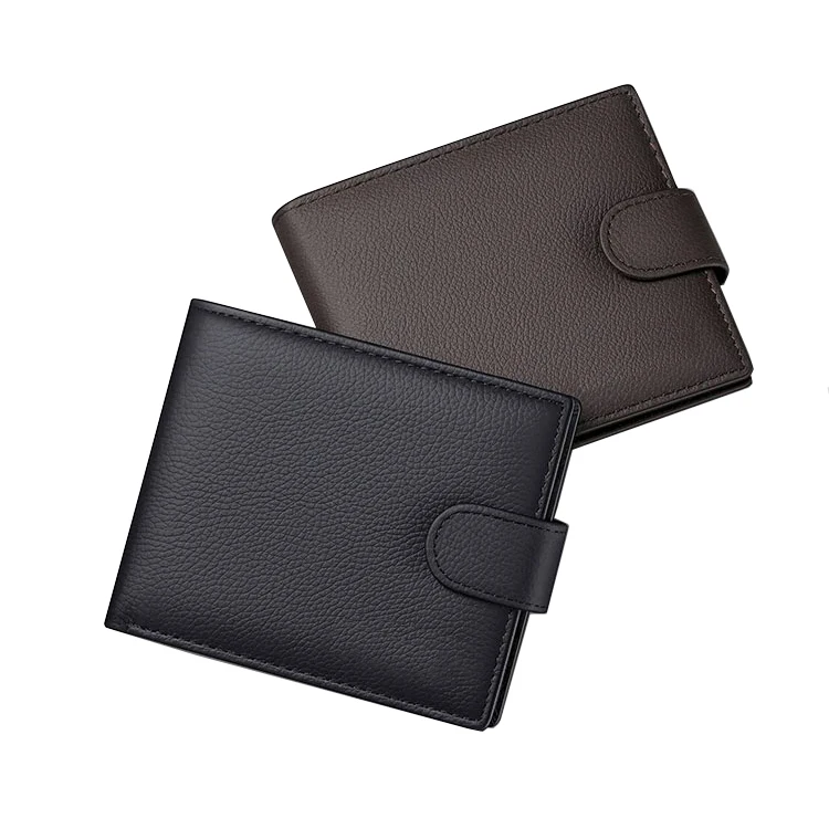 Herren-Lederbrieftasche, Echtleder-Geldbörsen für Männer, Reißverschluss-Geldbörse, RFID-Schutz, Kreditkartenhalter, Geldtasche – Detail 2