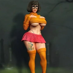 Velma Full Resin Figure 1/24 Scale 75mm Assemble Miniature Garage Model Kit Unassembled Unpainted Diorama Toys