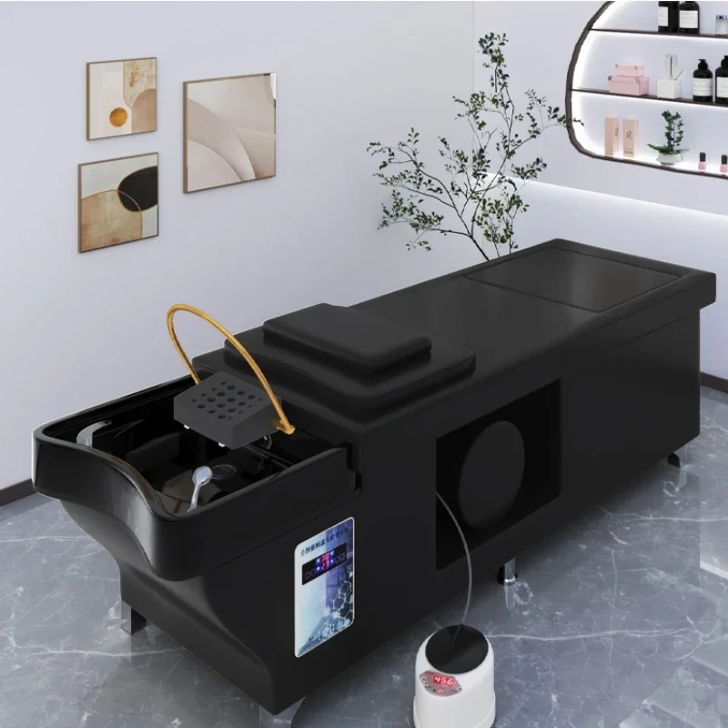

Fashionable Beautiful Hairdressing Shower Shampoo Chairs Comfort Interior Lounge Head Spa Beauty Stretcher Cabeceiras Economic