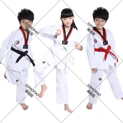 Bambini Kimono Judo Kickboxing pratica Costume bianco bambini ragazzi ragazze Taekwondo vestito Karate Tae Kwon fare vestiti JUPAOPAO