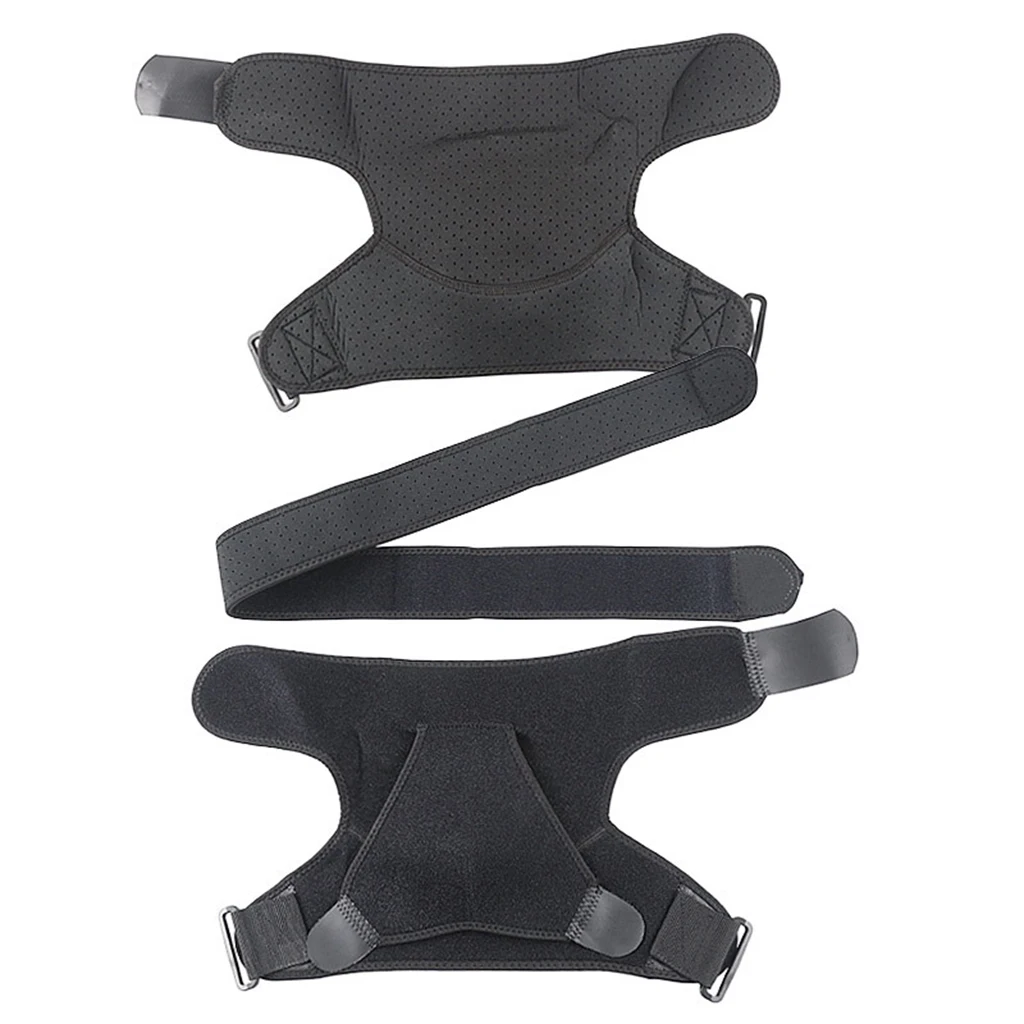 Shoulder Support Brace Breathable Bandage Wrap Belt Band Compression Sleeves for Arms Back Fits for Both Left or Right Shoulder