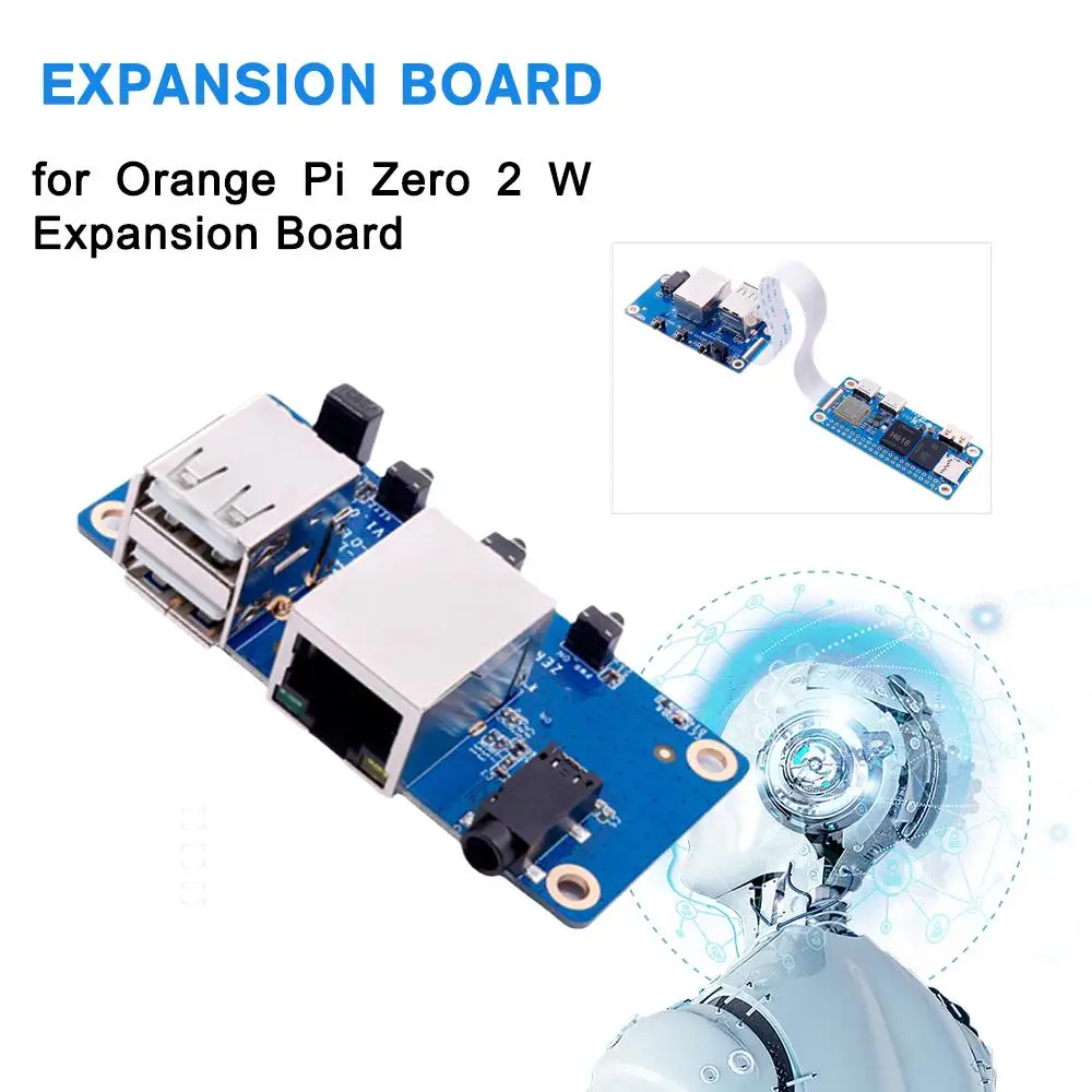 Orange Pi Zero 2 W 4GB RAM DDR4 Mini PC Allwinner H618 Orange 2W Bluetooth Zero Board Pi Computer WiFi Single SBC Zero2W BL K7S0