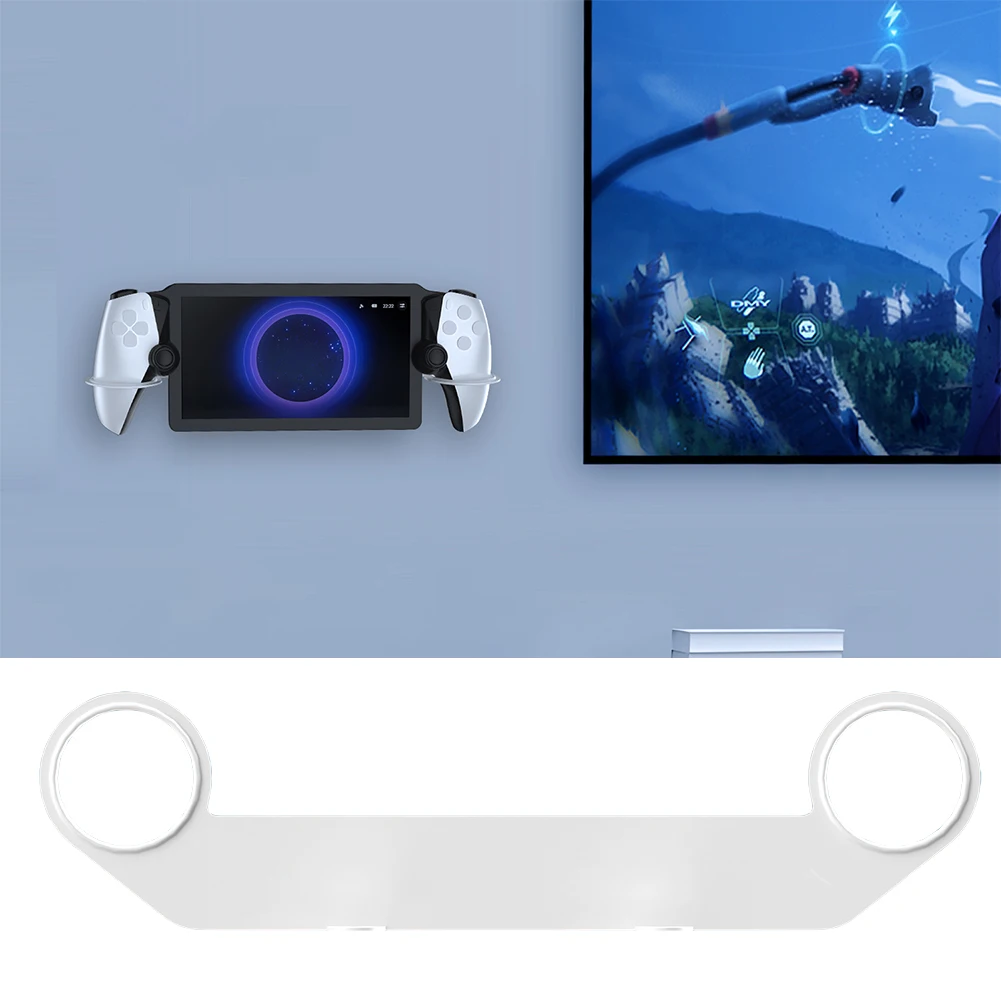 Uchwyt ścienny do konsoli PlayStation Portal, oszczędzający miejsce stojak ekspozycyjny do przechowywania konsoli do gier ​   dla PS5 Portal