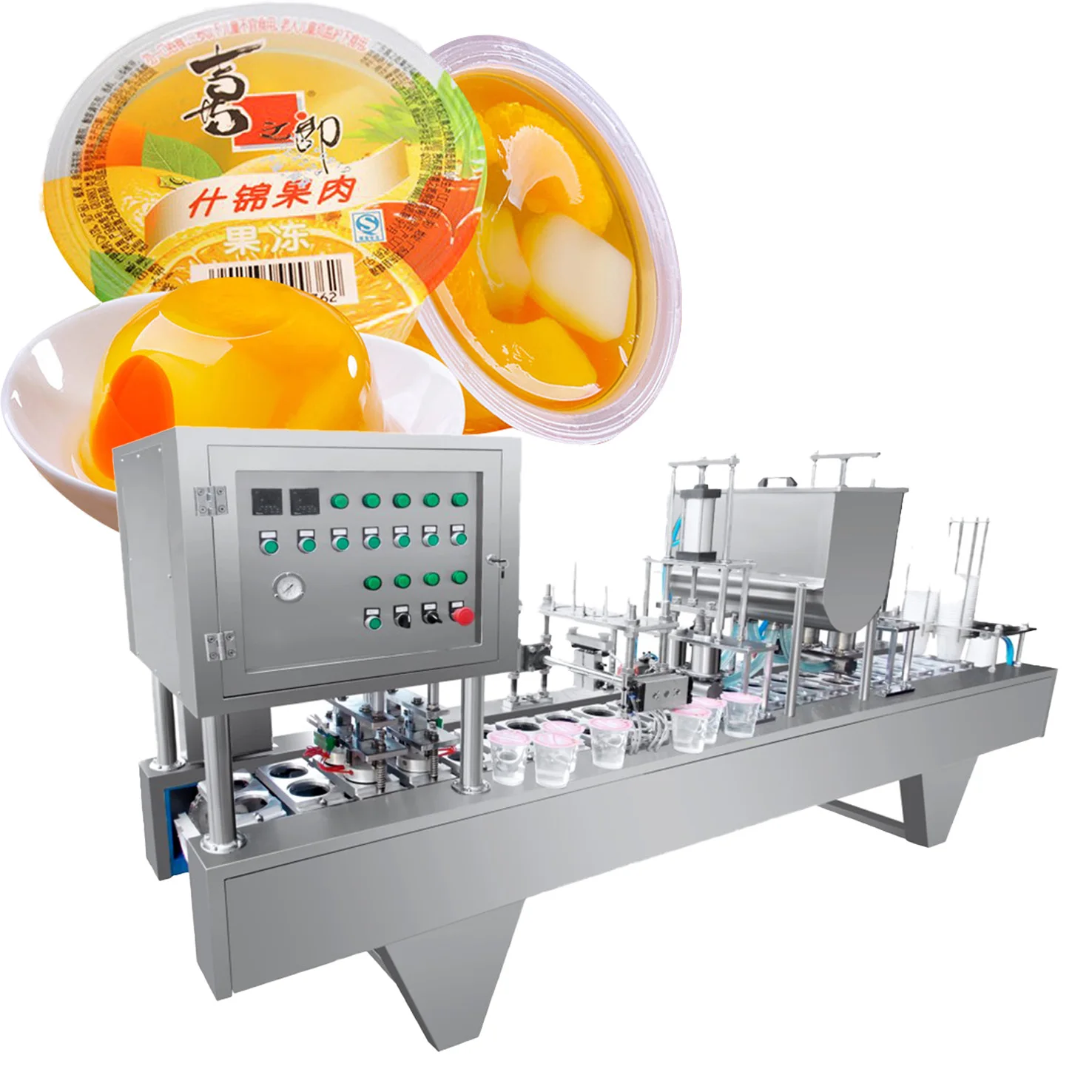 J&Ben small plastic jelly cup filling and sealing machine