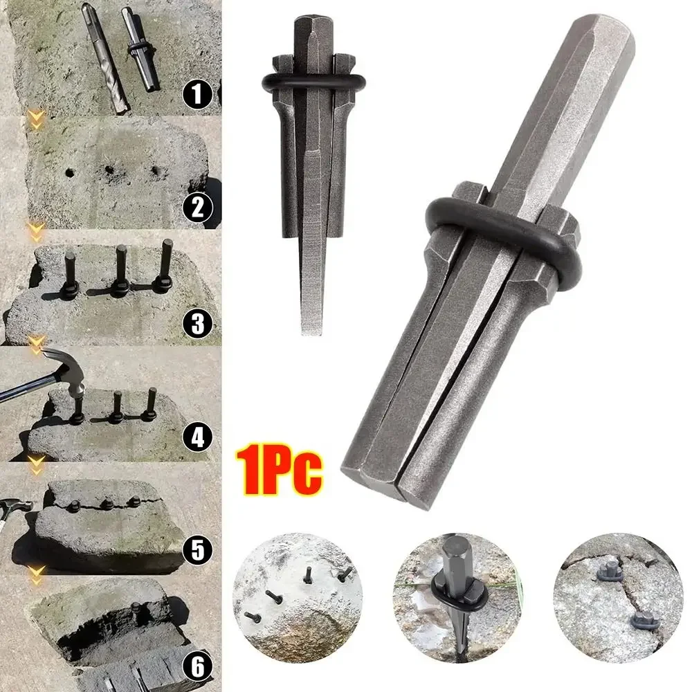 New Wedge Stone Splitter Heavy Duty Steel Multipurpose Rock Splitters 16mm/18mm Stone Splitting Granite