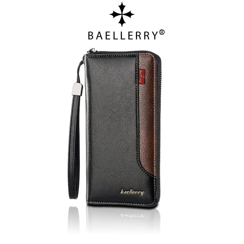 

Baellerry RFID Ultra-thin Soft PU Leather Credit Card Wallet Holder Man's Business Handbag Short Vertical Wallet