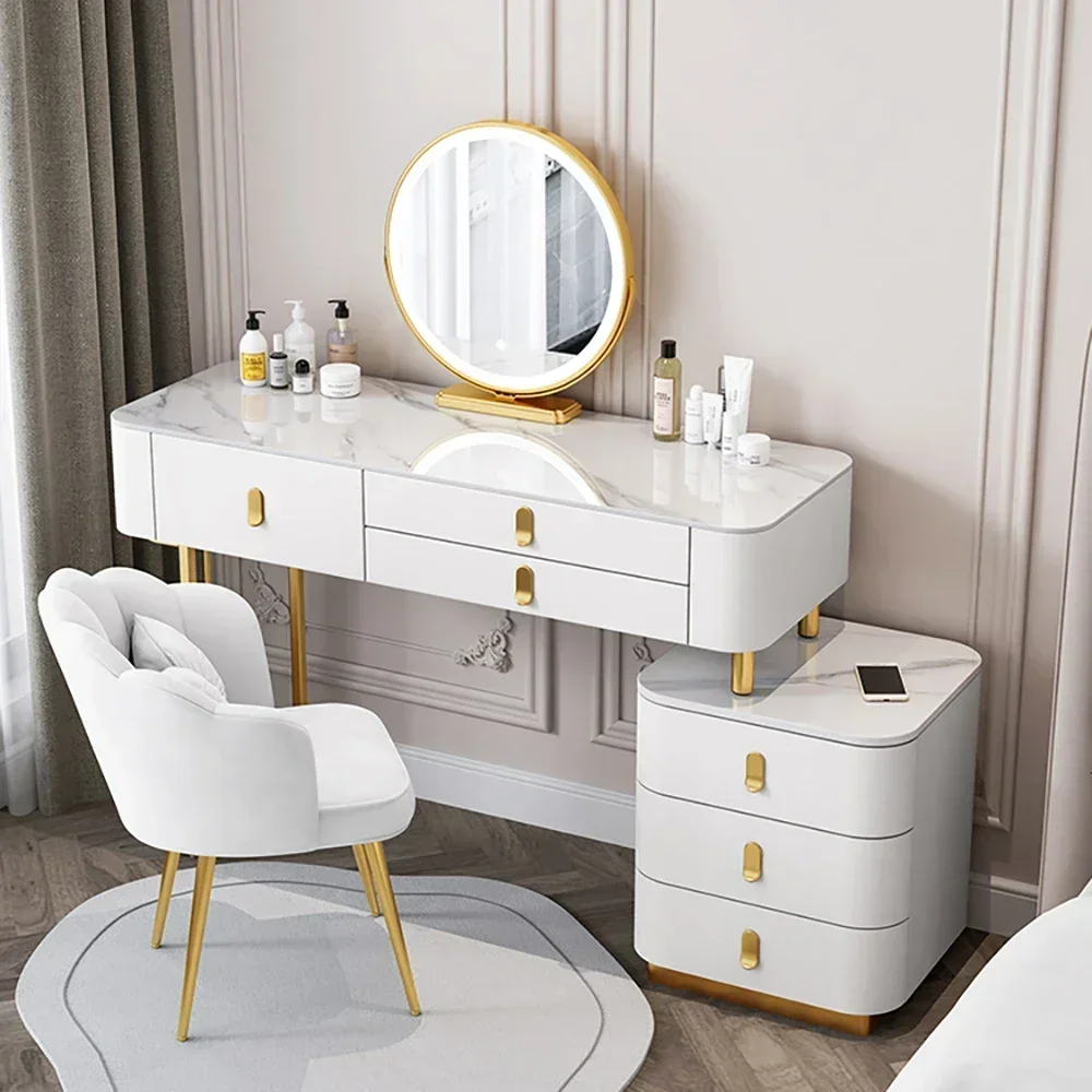 Organizers Storage Dressing Table Bedroom Beauty Nordic Vanity Dressing Luxury Multifunctional Home Furniture