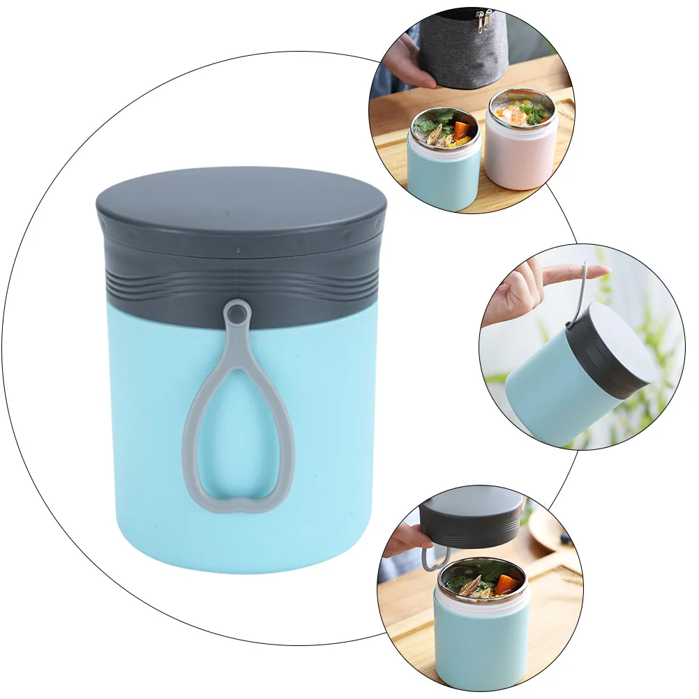 

1pc Insulated Cup 304 Stainless Steel Leak-Proof Thermal Jar Lid Portable Porridge Container Work School Family Picnic