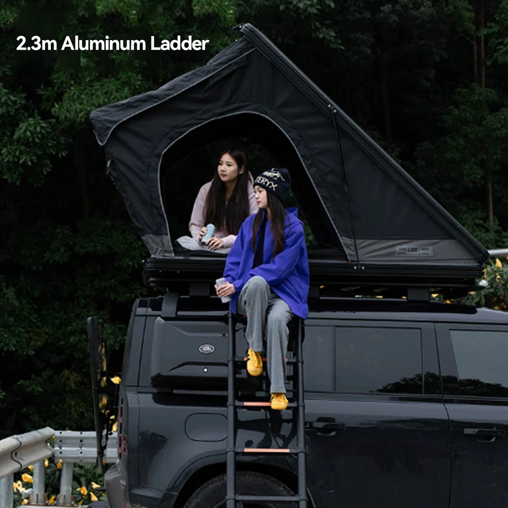 Aluminum Pickup Truck Camper Hard Shell Rooftop Tent Large Sleeping Space For Ford, Tacoma, Jeep Gladiator