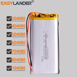 3.7V 4000mAh 104080 304080 404080 504080 604080 704080 804080 Lithium Li-ion Polymer Battery for colorfly c10 E-Books