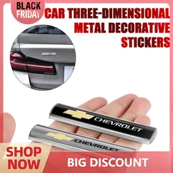 3D Metal Car Emblem Tail Trunk Side Body Decor Stickers Auto Accessories For Chevrolet Cruze Lacetti Captiva SS Z71 Equinox Trax