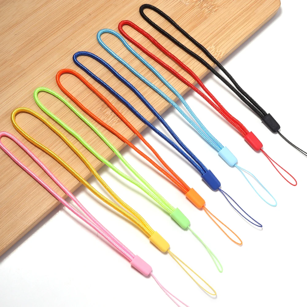 10 Stück/Set Bunte Nylon-Lanyards Handgelenkschlaufen für Handy, Kamera, USB-Stick, Schlüsselanhänger, Anti-Verlust-Band, DIY-Hängeseil
