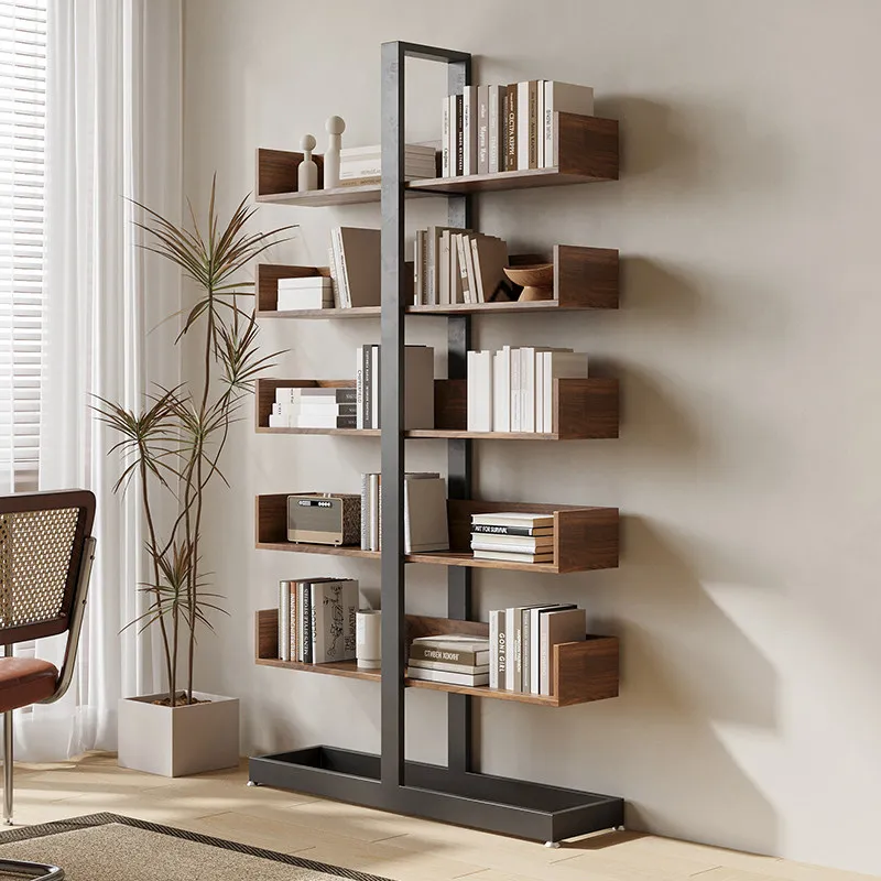 Multifunctional floor corner book display shelf figure cabinet  picture books multi-layer bookshelf