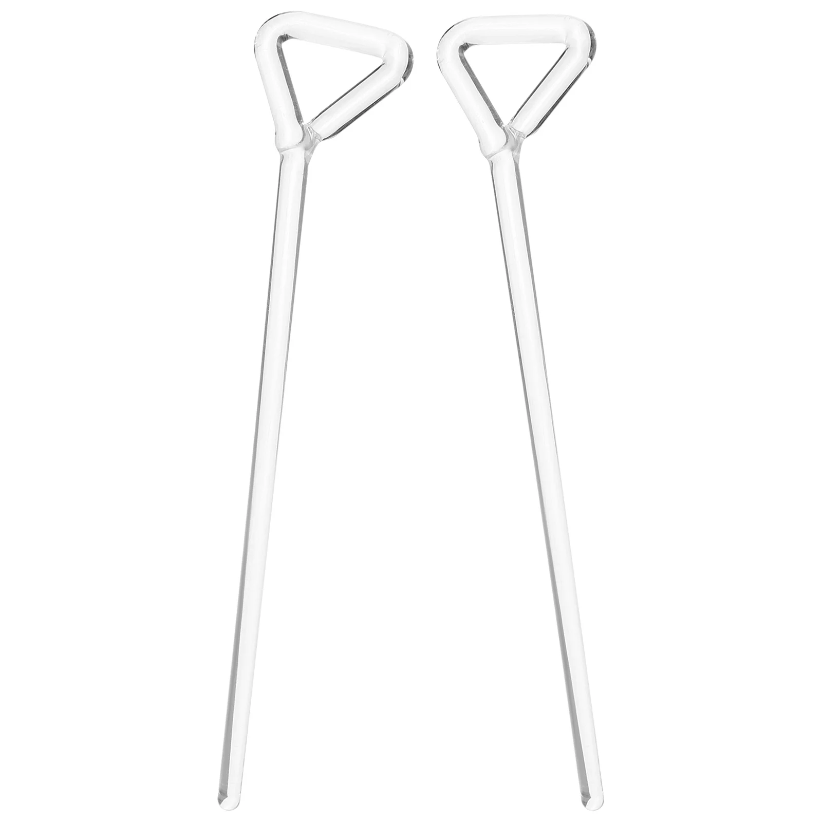 2 قطعة قضبان الخلايا الزجاجية على شكل حرف L مفرشة مقبض مريح أدوات المختبرات لعلم الأحياء الدقيقة لثقافة الخلايا العلمية #4