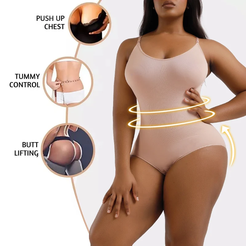 

Women's Shapewear Compression Sexy Bodysuit Slimming Sheath Woman Flat Belly Unlined Cup Control Shapewear For Women Dotey Popsy