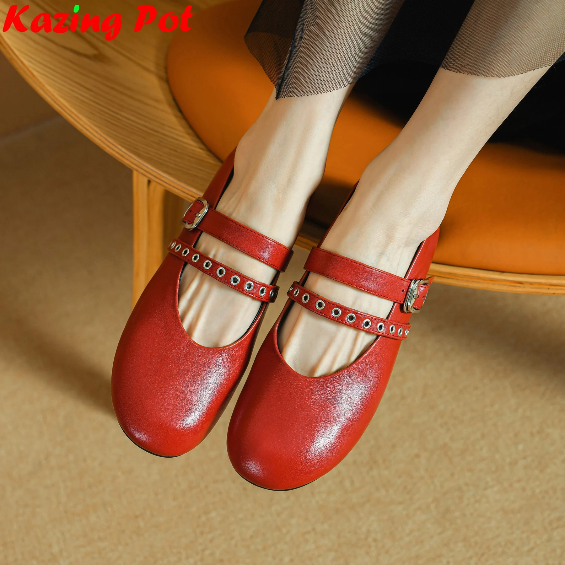 krazing-pot-cuir-de-vache-bout-rond-peu-profond-automne-ete-rencontres-mary-janes-chaussures-boucle-de-ceinture-luxe-concepteur-femmes-ballerines