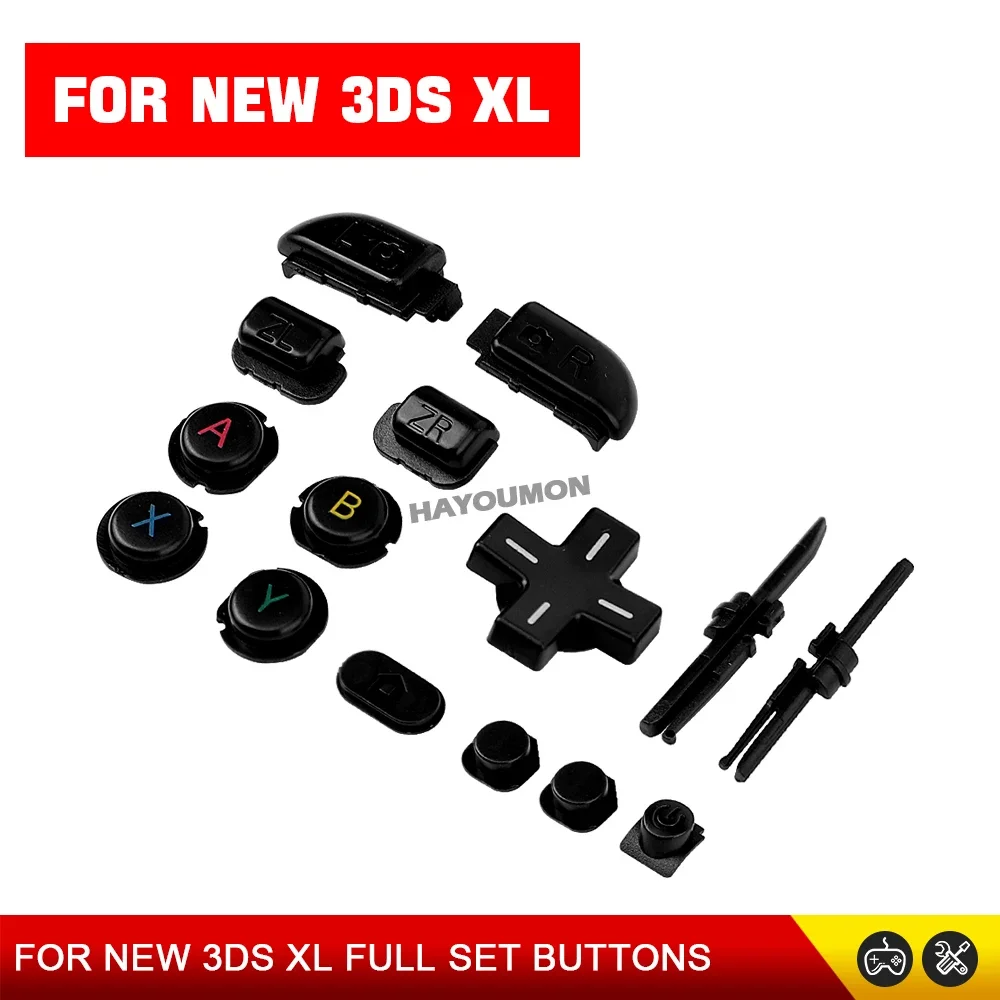 5 Farben ABXY Komplettset für NEW 3DS LL Kreuztasten Richtungspfeiltasten D-Pad Ein/Aus-Tasten für NEW 3DS XL Spielkonsole – Detail 6