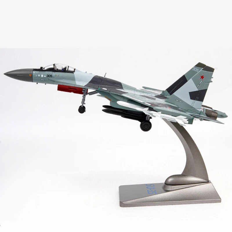 

Diecast Russian SU-35 Militarized Combat Fighter Jet Alloy & Plastic Model 1:72 Scale Toy Gift Collection Simulation Display