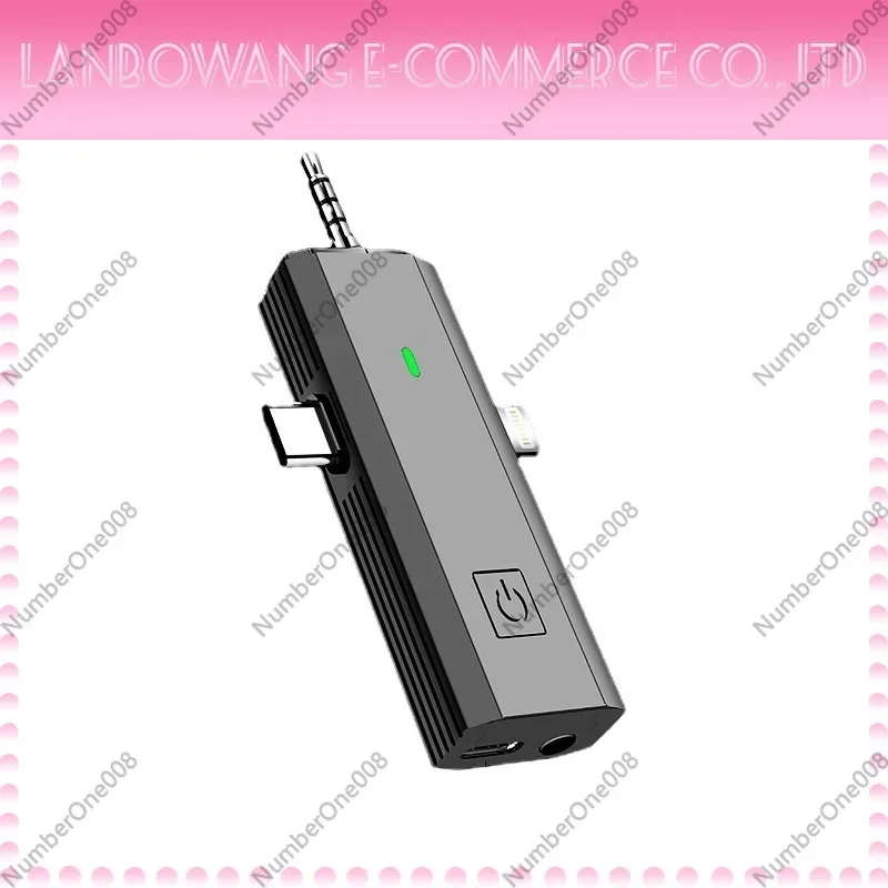 3-in-1 Lavalier Microphone for Phone PC Noise Cancellation Wireless Clip-on Mic for Live Streaming Vlog