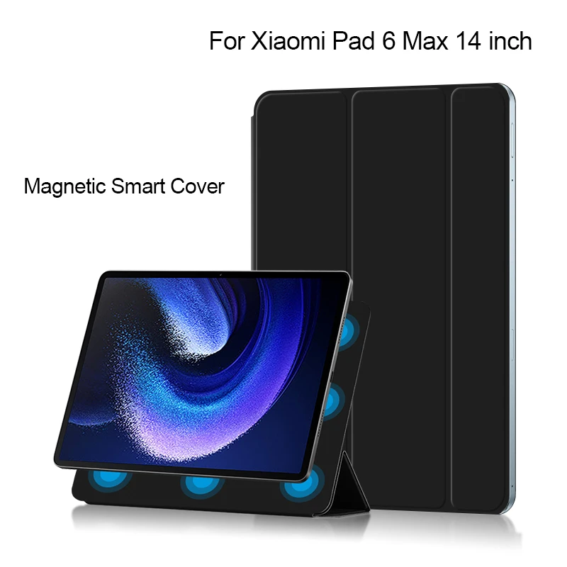 

Умный чехол для Xiaomi Pad 6 Max, 14 дюймов, 2023 дюймов, Mi Pad 6 Max 14 дюймов, защитный чехол для планшета, прочный магнитный адсорбционный чехол, оболочка