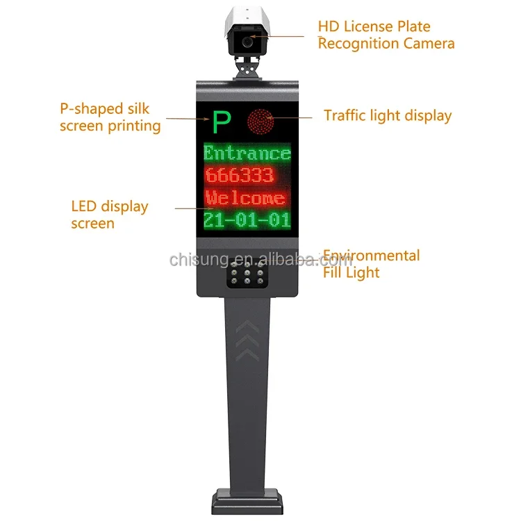 Car Parking LPR Parking System License Plate Recognition Device With Camera