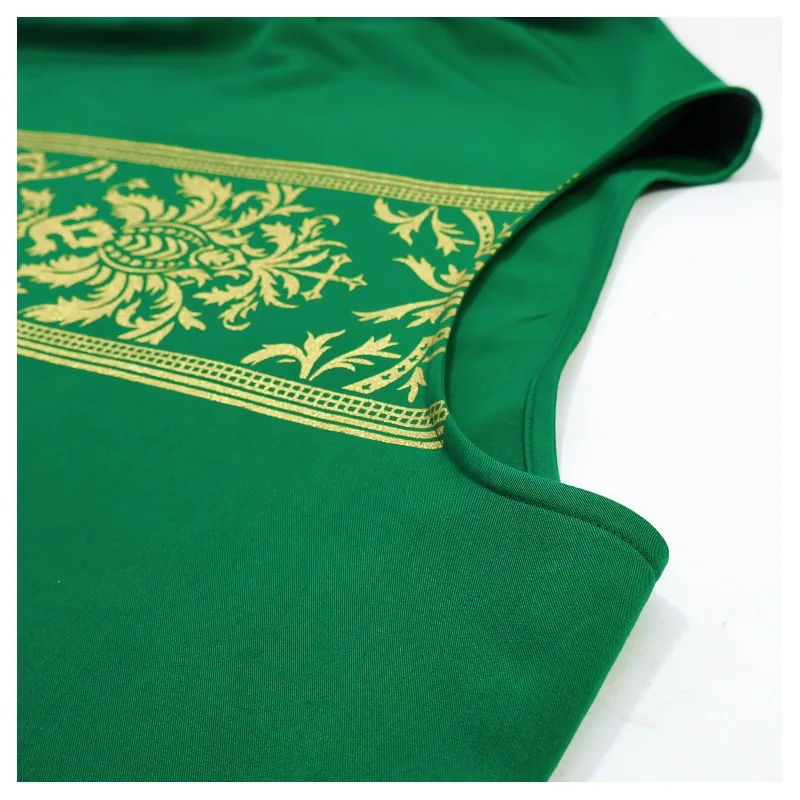 Kostiumy Akcesoria Gotycki Herbata Suburai Kostium Cos Arabski Jednolity Kolor Okrągły Dekolt Cosplay Męski Ksiądz Szata Religijna