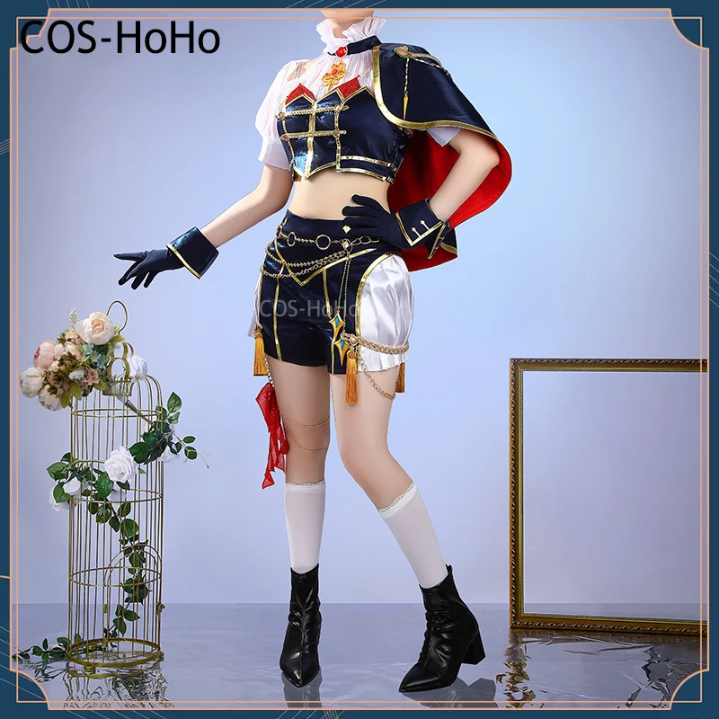 COS-HoHo Vtuber-Anime Cosplay Costume, Halloween Party Outfit, Comemoração do 5 ° Aniversário, Cos Furen E Lustario Terno Do Jogo