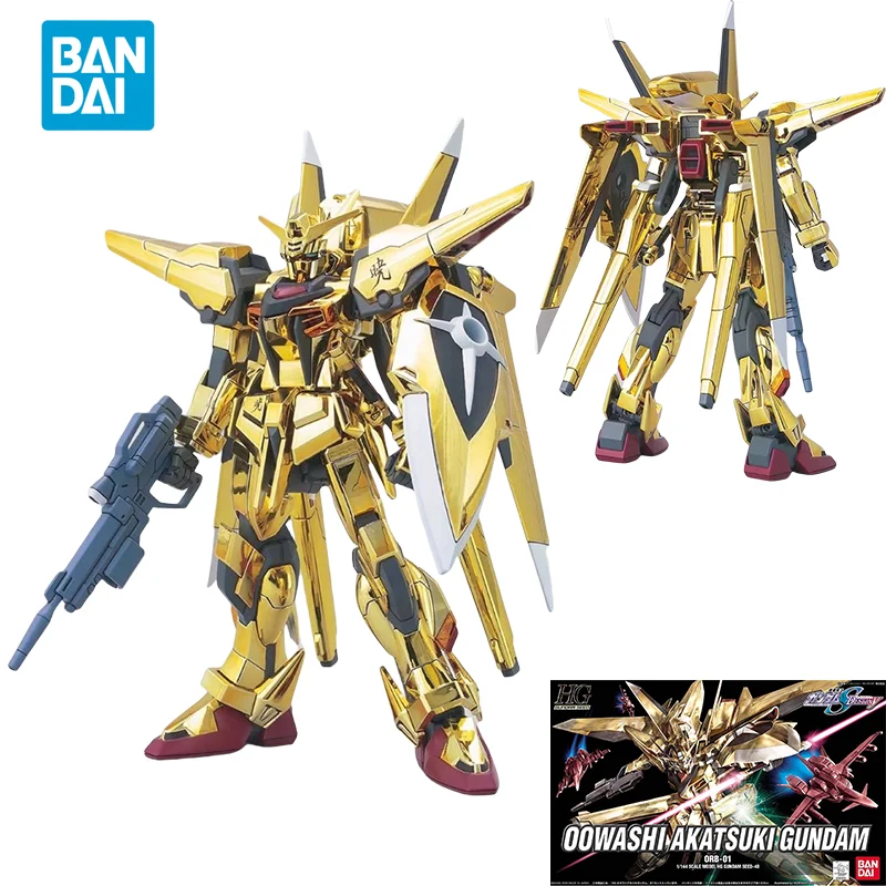 

Spot Direct Delivery Bandai Original Anime Collectible GUNDAM Model HG 1/144 OOWASHI AKATSUKI GUNDAM Action Figure Toys For Kids