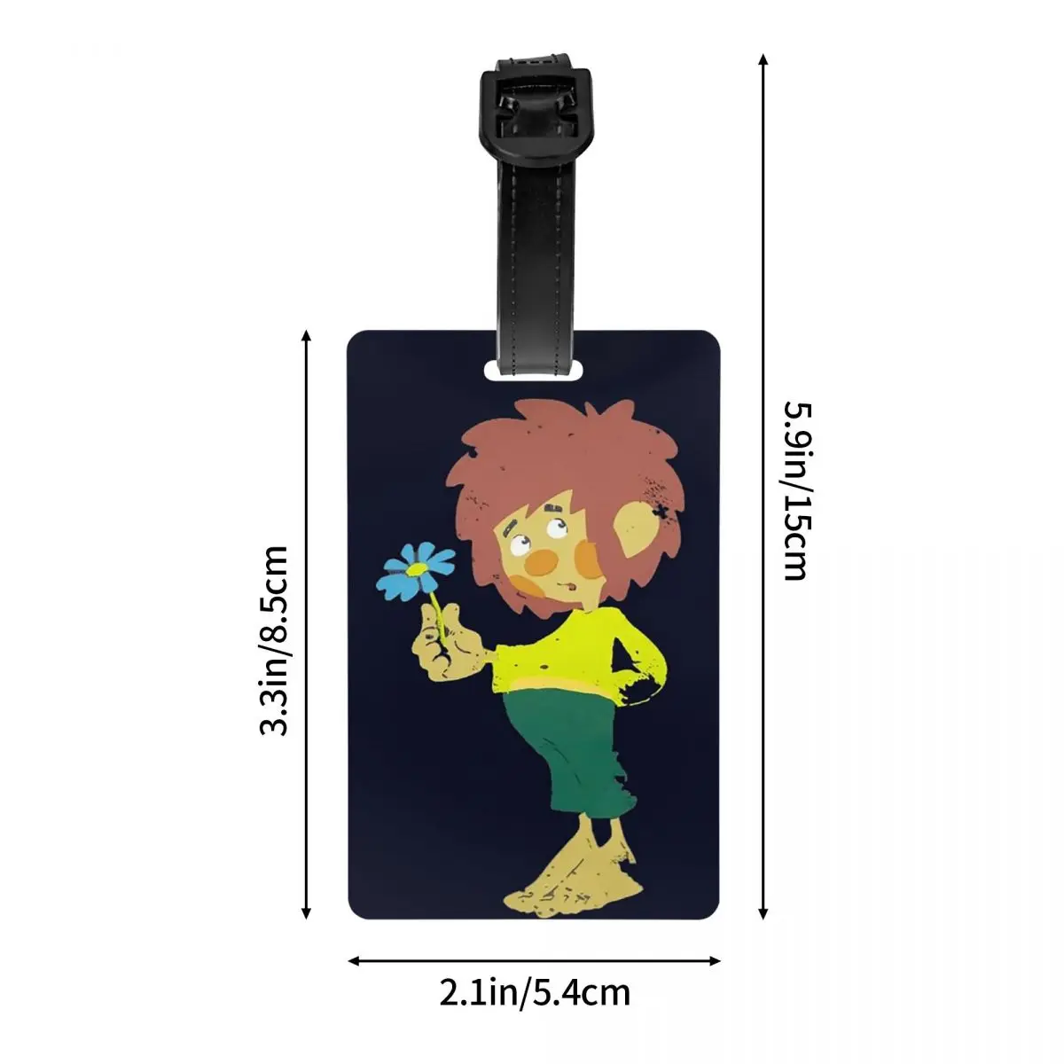 Pumuckl Blume - Figur 1983 علامات الأمتعة ملحقات الحقائب السفر المحمولة الأمتعة الصعود علامة التسمية حامل معرف اسم العنوان #4