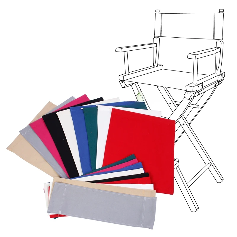 

Oxford Washable Chair Seat Covers Kit Director Chair Seat Replacement Canvas Cover Outdoor Camping Fishing Beach Chair Cover