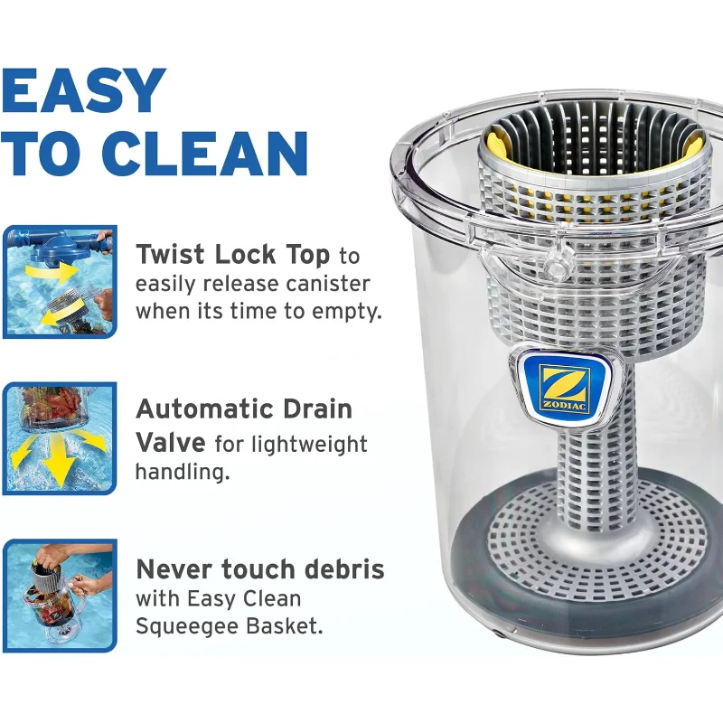 Zodiac Cyclonic Automatic Pool Cleaner Leaf Catcher Canister