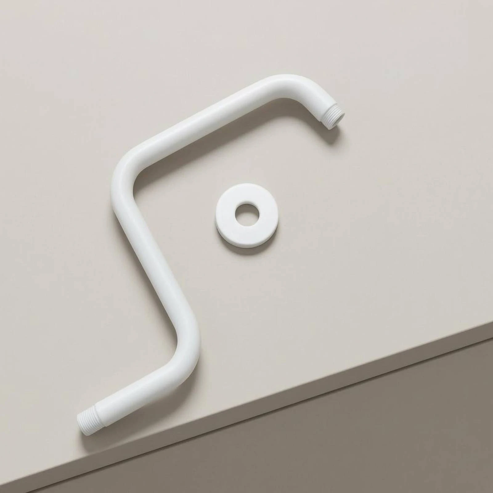 

Z-Shaped Shower Arm 90-Degree Angle Bent Shower Arm Bathroom Fixture Decorative Cover Polished Cylindrical