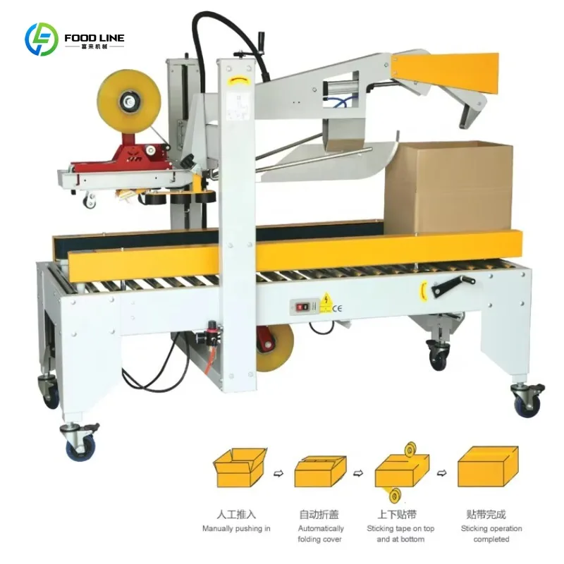 High Speed Automatic Carton Sealer Industrial Carton Tape Packaging Machinery For Logistics Workshop