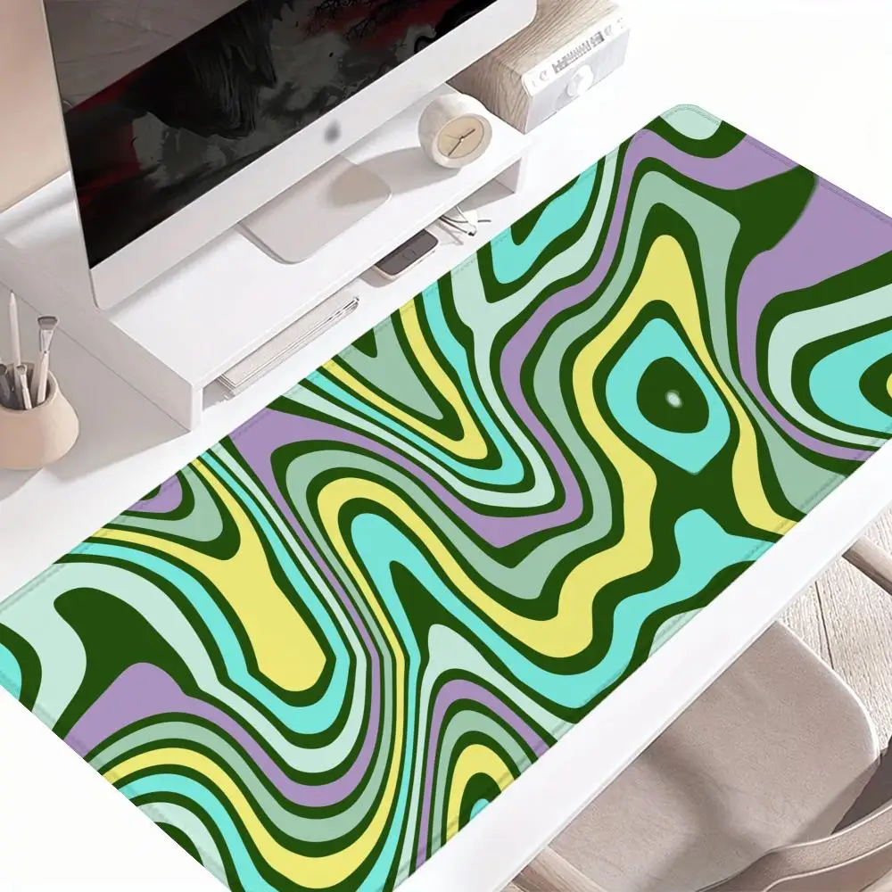 Alas Mouse Ukuran Besar Cairan Mengalir Alas Mouse Laptop Komputer Kantor Alas Mouse Meja Keyboard Pemutar Game