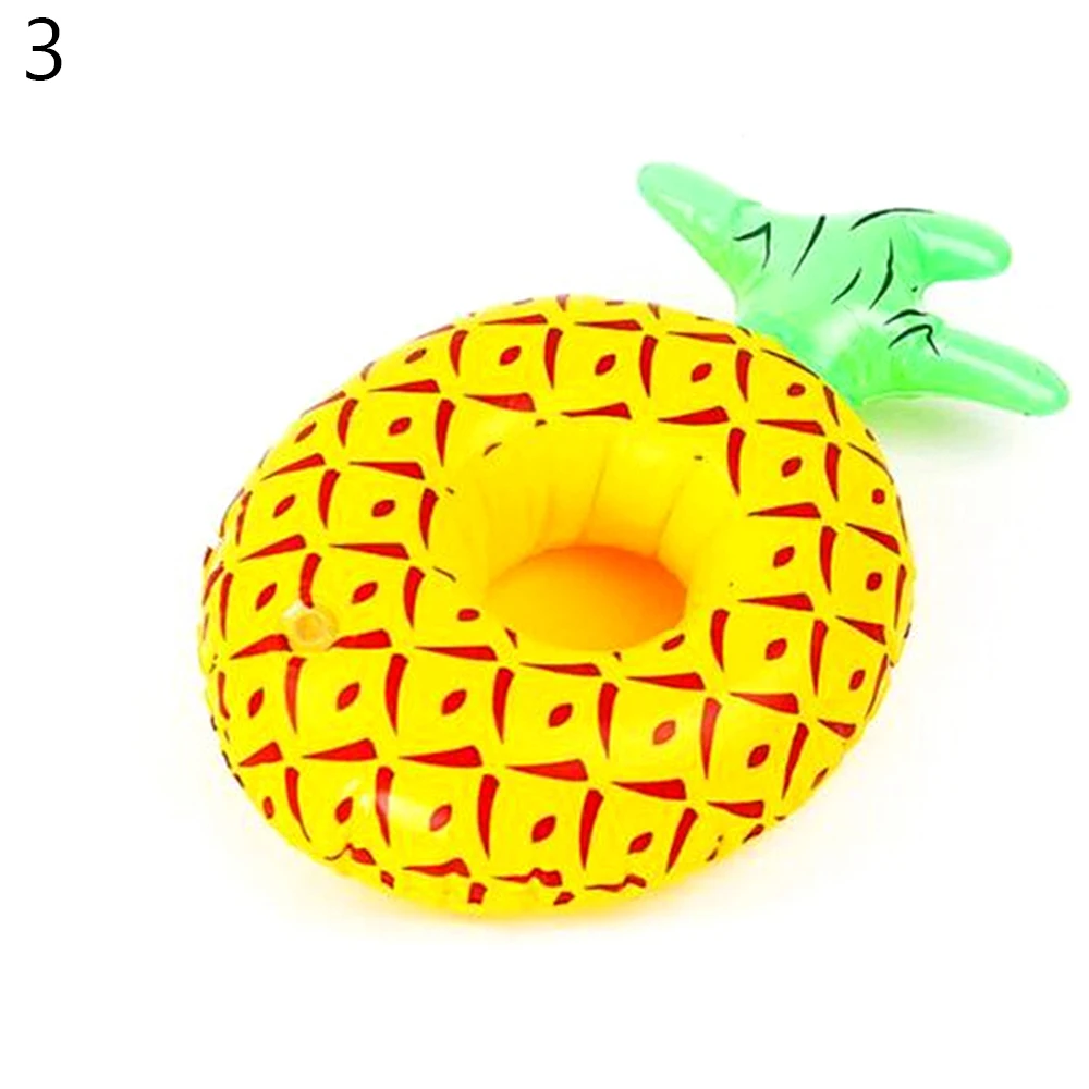 1Pcs   Party Decoration Pool Floaties Inflatable Cup Coasters Swimming Pool Float Inflatable Drink Holders Drink Floats