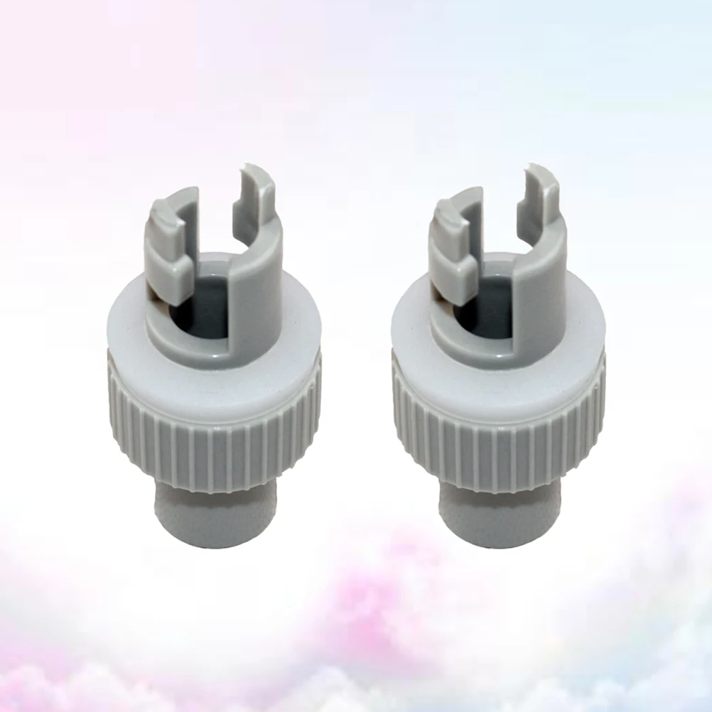 

2 Pcs Inflatable Boat Air Valve Conversion Joint Adapter Pump Hose Marine for Kayak Pool