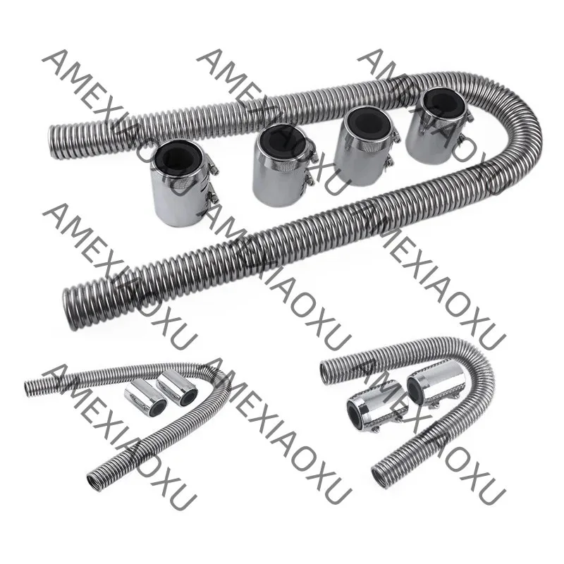 

Cross-border car modification accessories Cooling water pipe set 36 Engine radiator 24 Stainless steel hose 48 inches
